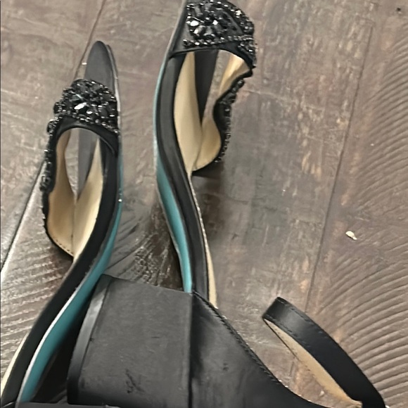 Betsy Johnson Elegant Black Beaded Women's Sandals size 8 - Picture 9 of 11